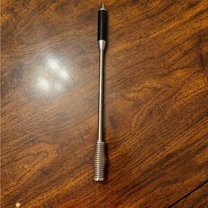 Stainless Steel and Black cab antenna extension